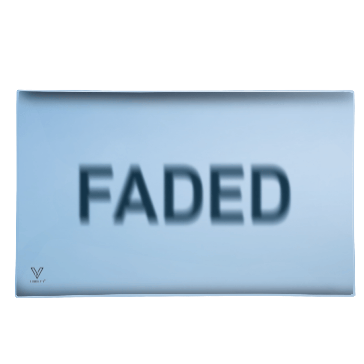 V Syndicate Faded Glass Rollin' Tray in White - Medium Size for Dry Herbs