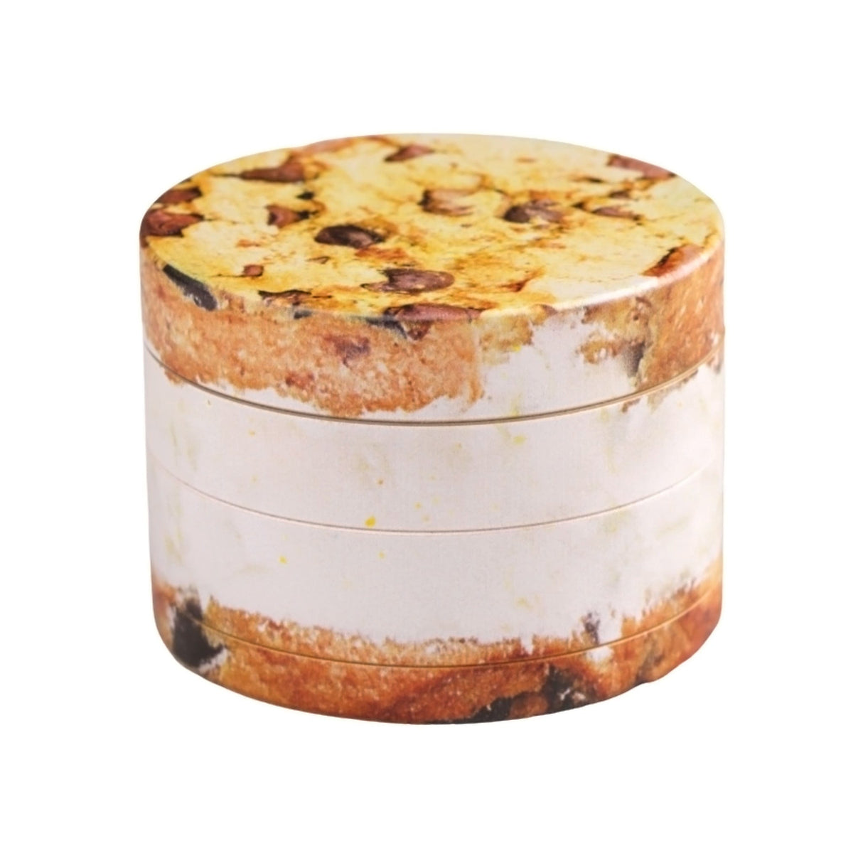 V Syndicate Ice Cream Sandwich 4-Piece Grinder, Compact & Portable Design, Front View