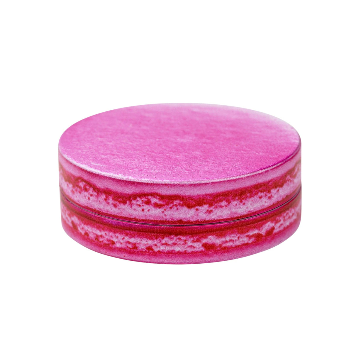 V Syndicate Macaron Raspberry 2-Piece Grinder, Compact Design for Dry Herbs, Front View