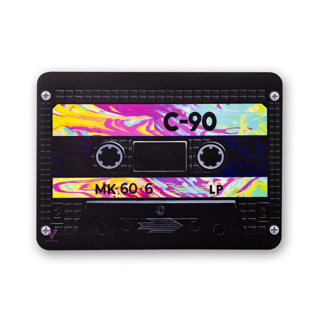 V Syndicate Cassette Slikks with Rainbow Design - Silicone Dab Mat for Rigs