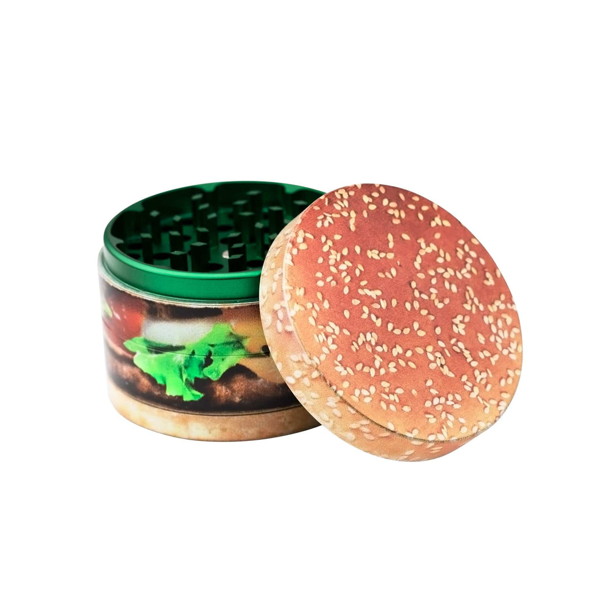 V Syndicate SharpShred 4-Piece Grinder with Quarter Pounder Design, Compact and Portable
