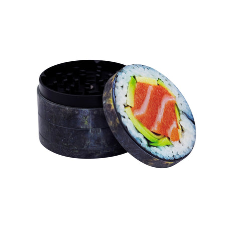 V Syndicate Sushi Roll 4-Piece SharpShred Grinder, Compact Design, Ideal for Dry Herbs