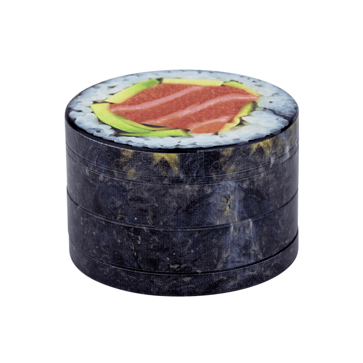 V Syndicate Sushi Roll 4-Piece SharpShred Grinder, Compact Aluminum Design