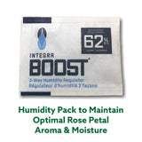 Integra Boost Humidity Pack for Rose Petal Cones, Front View on White Background