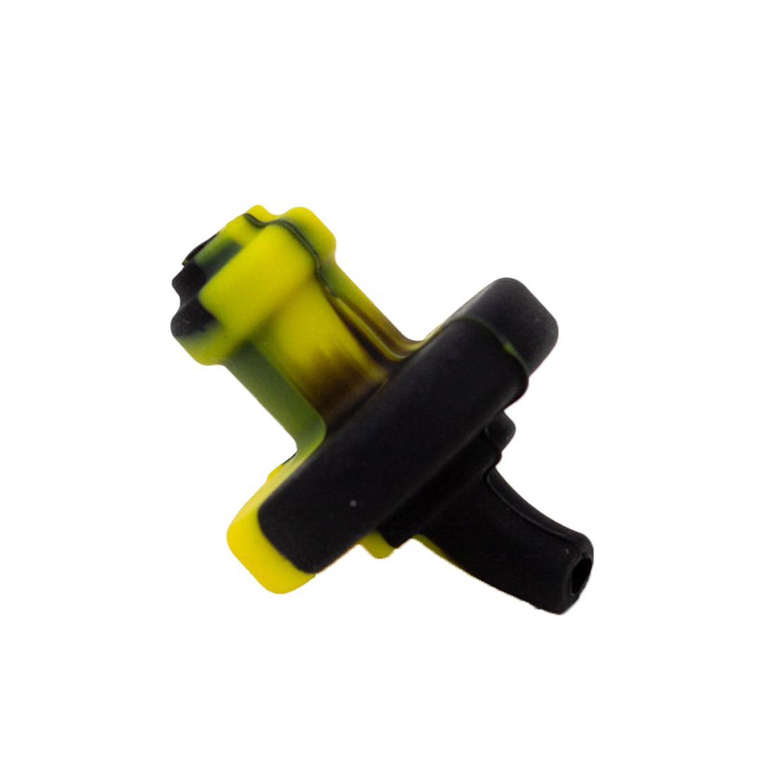 Honeybee Herb Rig Travel Kit - Compact Dab Rig Attachment with Yellow Accents