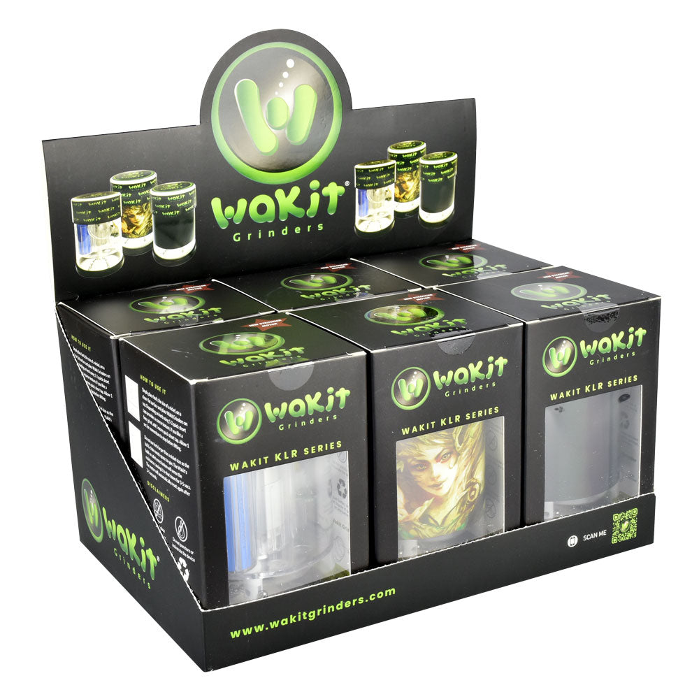 Wakit KLR Series Electric Grinder display box with 6 individual packaged grinders
