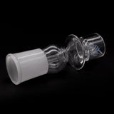 Honeybee Herb CORE REACTOR BARREL QUARTZ NAIL for Dab Rigs - Clear, Angled Side View