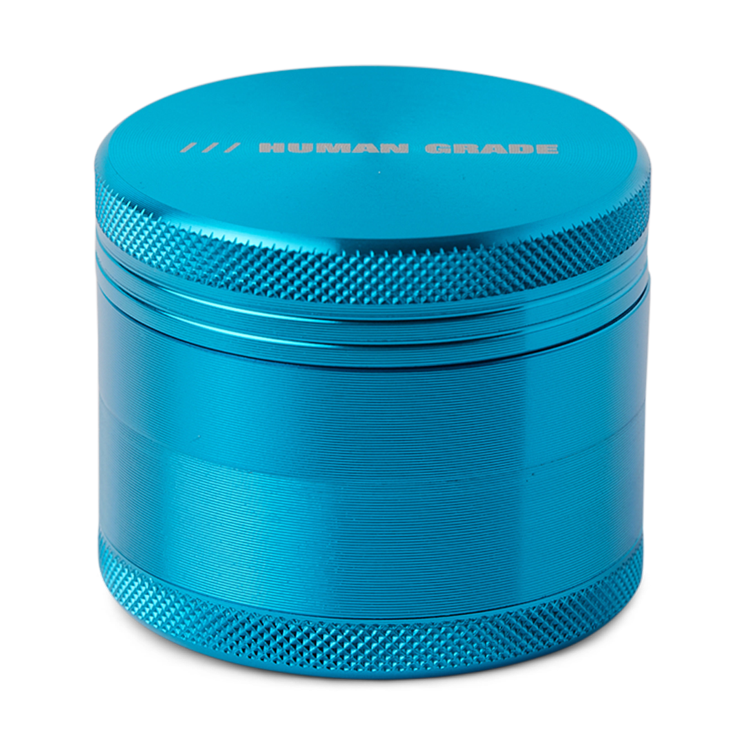 Human Grade Grinder 1A in Light Blue - 2" 4-Piece High-Quality Aluminum