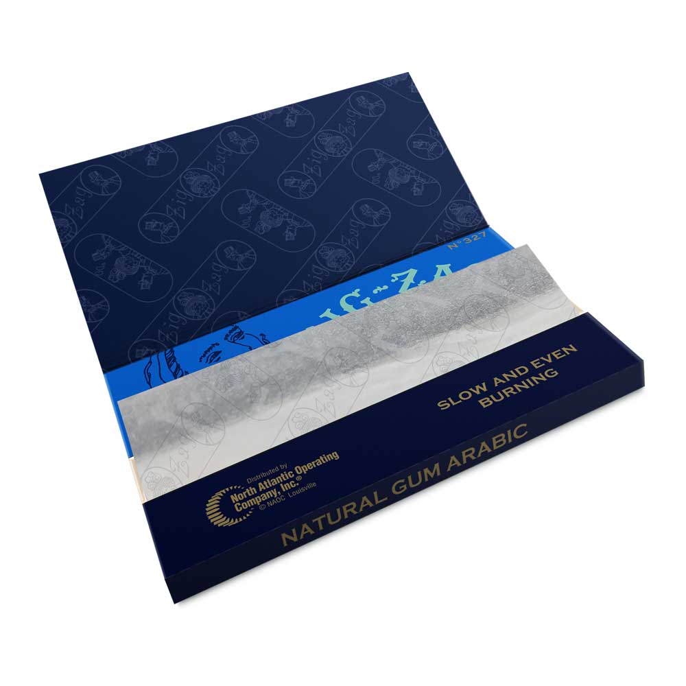 Zig Zag Ultra Thin 1 1/4 Rolling Papers 24 Pack, front view on white background