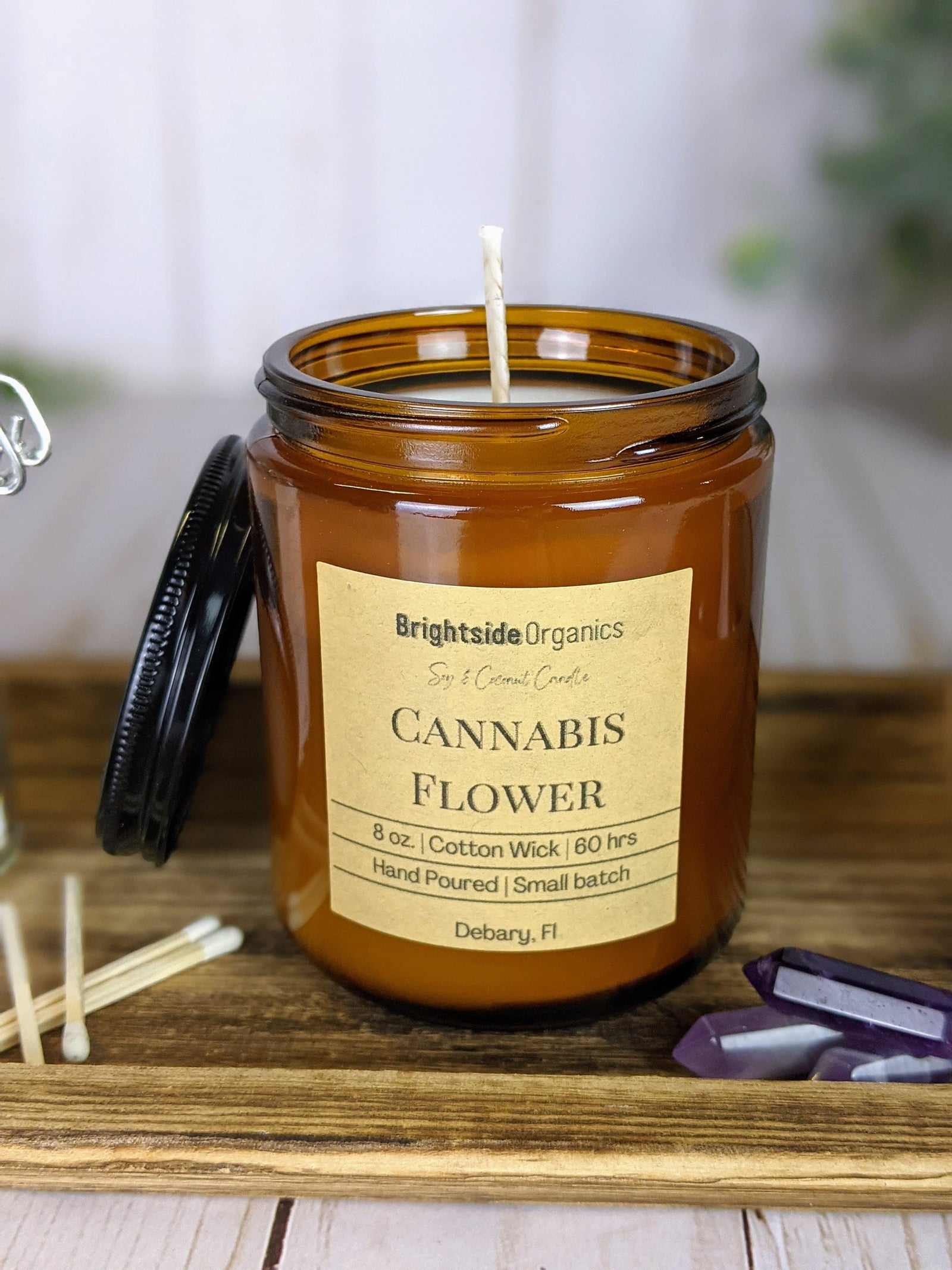 cannabis candles, cannabis incense, scented