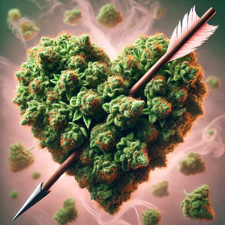 stoner couple heart of weed