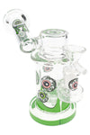 Glass Sidecar Bong “Eye Spy” – Showerhead Perc – 14.5 mm GoG – 5½″