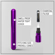 Weedgets Adventure-Ready Doob Tube in Purple - Waterproof, Smell-Proof, with Charcoal Filter