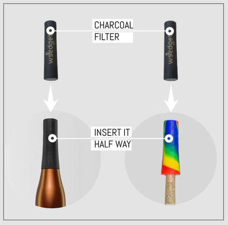 Weedgets Tic-Toke Small Filter Tips 5-Pack, Mixed Colors, Compact & Portable for Easy Use