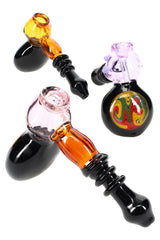 Reverse Rasta Glass Hammer Bubbler “Irie Hammer” – 7″ – Assorted Colors