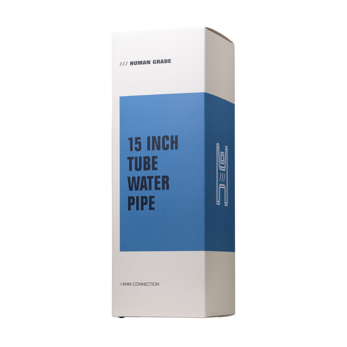 Human Grade 15" Tube Glass Water Pipe