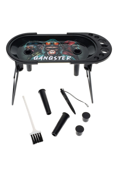 Design Metal Rolling Station Tray – 7″ × 3½″ – Assorted Designs