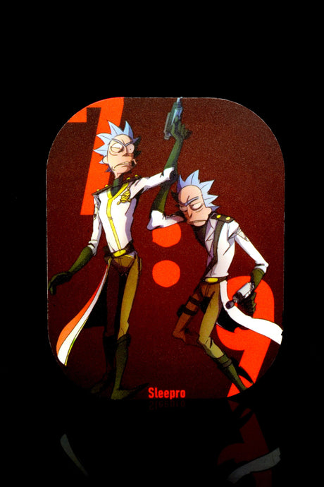 Small Art Metal Rolling Tray with Magnetic Lid – 7″ × 5½″ – Select Design