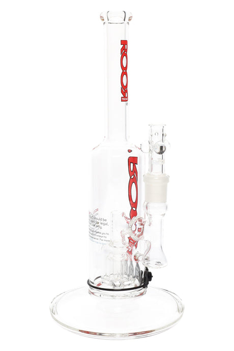ROOR Tech Stemless Straight Tube Bong – Barrel Perc – 12″