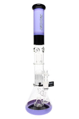 ROOR 18" Tech Multicolor Stemless Beaker Bong – Multi Percs – 5mm