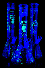 GoG Glow-in-the-Dark Decal Beaker Bong – Ice Pinch – 14″ – Assorted