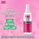 Pink Formula Air 4oz Smoke Odor Neutralizer bottle with natural ingredients for long-lasting freshness