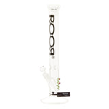 RooR Classic Straight Water Pipe - Black/White Logo 18"