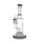 1Stop Glass 10" Matrix Perc Bong with Bent Neck in Purple, Front View, for Dry Herbs
