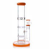 Green Flower 10" Candy Colored Straight Tube Dab Rig