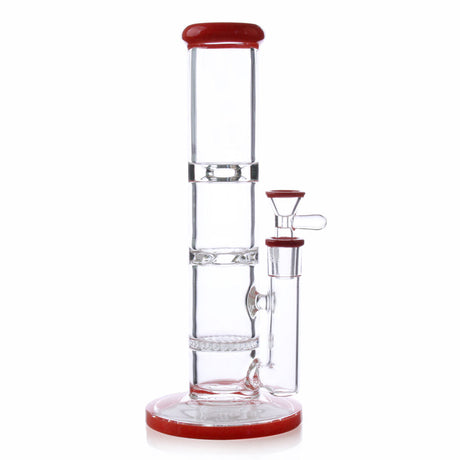 Green Flower 10" Candy Colored Straight Tube Dab Rig