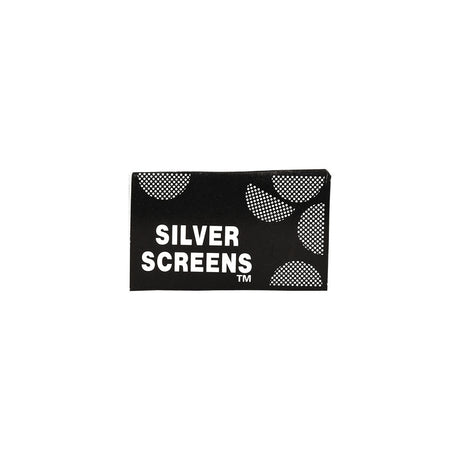 Silver Stainless Steel Pipe Screen Filters 5ct pack, 3/4" size, on black background
