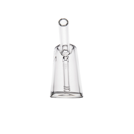 MJ Arsenal Fulcrum Bubbler front view on seamless white background, borosilicate glass with sleek design