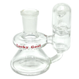 AFM 3" Lucky Goat Sidecar Clear Ashcatcher - 14mm Joint, Borosilicate Glass, Front View