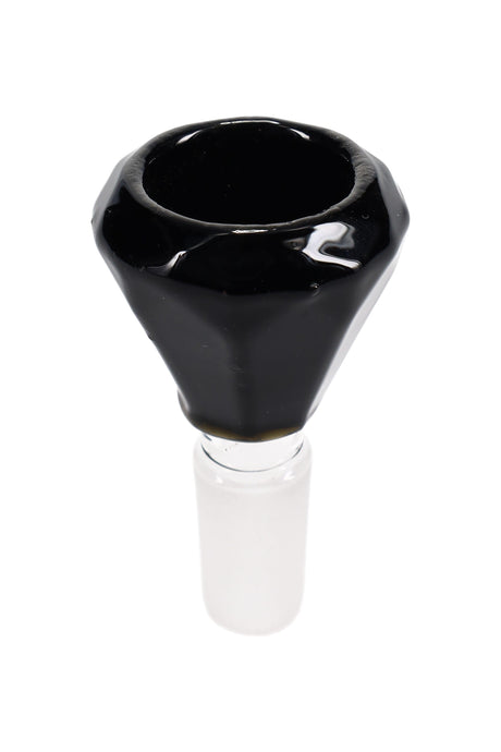 Diamond-Cut Colored Glass Bowl “Gem Cut” – 14.5 mm Male