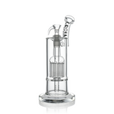 10" Dual Chamber Scientific Bubbler Tree Perc Glass Bong | Croia Glass