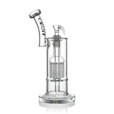 10" Dual Chamber Scientific Bubbler Tree Perc Glass Bong | Croia Glass