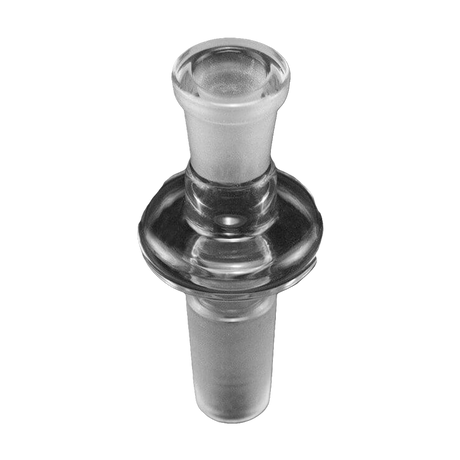 PILOT DIARY - 14mm Male to 10mm Female Glass Adapter, Top View on Black Background