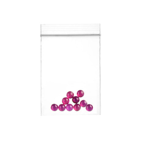 10PC Bag of 6mm Ruby Terp Pearls for Dab Rigs - Front View on White Background