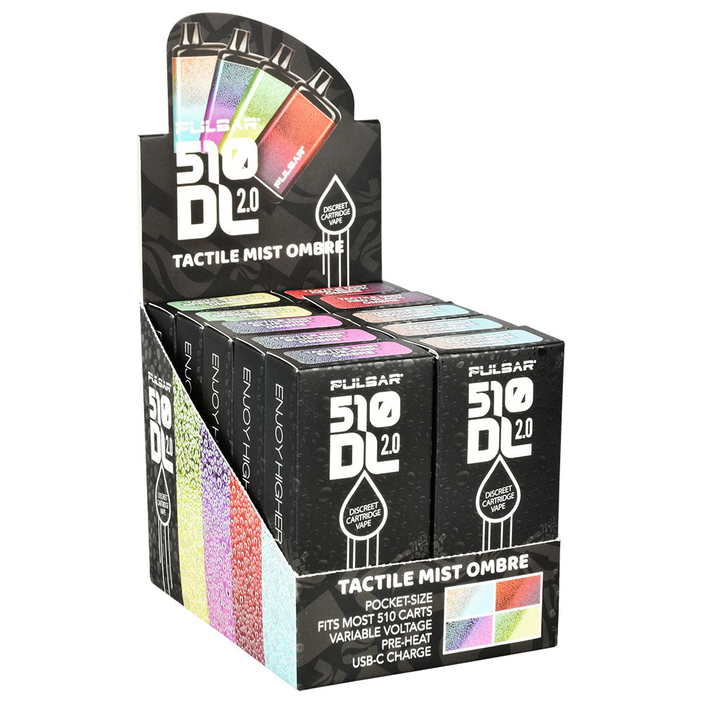 10PC DISP - Pulsar 510 DL 2.0 Mist Series Auto-Draw VV Vape Bar - 650m DankGeek 10PC DISP - Pulsar 510 DL 2.0 Mist Series Auto-Draw VV Vape Bar - 650m DankGeek