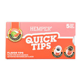 Hemper Quick Tips 10PC Display Box - 5pk Watermelon Flavor Filter Tips Front View