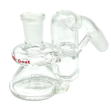 AFM 3" Lucky Goat Sidecar Clear Ashcatcher with 14mm Joint - Borosilicate Glass