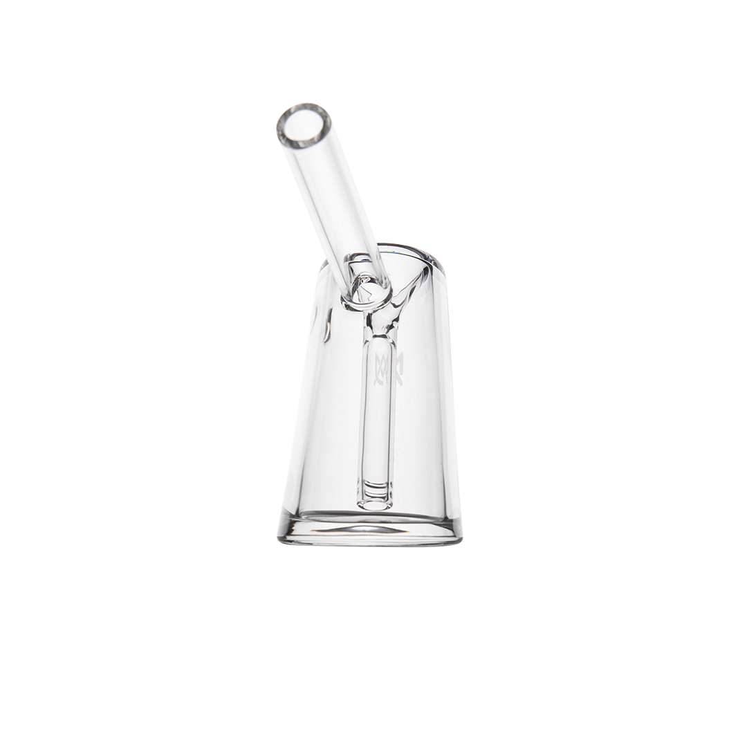 MJ Arsenal Fulcrum Bubbler made of Borosilicate, front view on a seamless white background