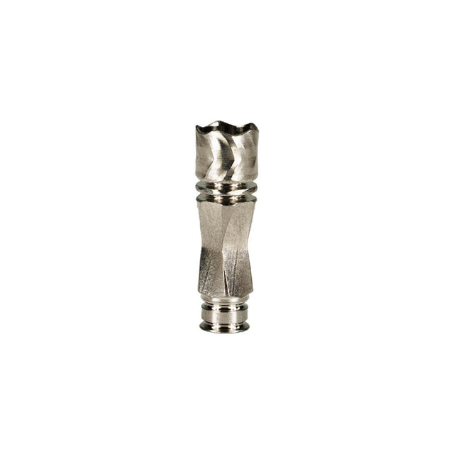DynaVap Stainless Steel B Tip product photo showing the single-fin chamber design and included O-rings nearby.