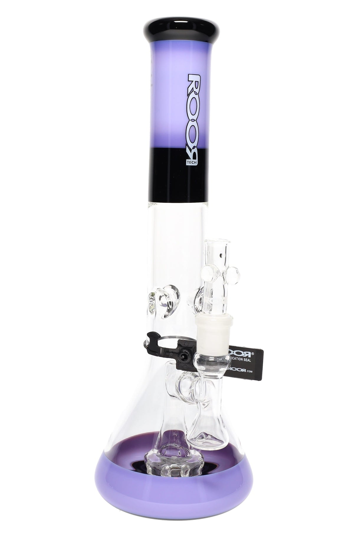 ROOR Tech 14″ Solid Color Mouthpiece Beaker Bong with Perc – 5mm