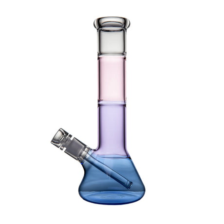 Thick borosilicate glass tricolor gradient bong by BigFun