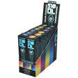 Pulsar 510 DL Vape Pen display box with assorted color options, front view on white background