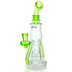 AFM 9.5" Nebula Glass Recycler Dab Rig with 14mm Female Joint and Colored Accents