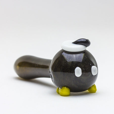 Empire Glassworks Bomber Spoon Pipe with Borosilicate Glass, side view on white background