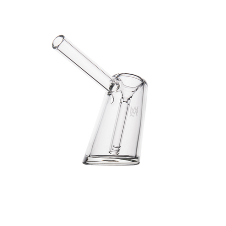MJ Arsenal Fulcrum Bubbler made of Borosilicate Glass, side view on white background