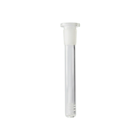The Stash Shack 14mm Female Glass Diffuser Downstem for Bongs, Clear Borosilicate, Front View